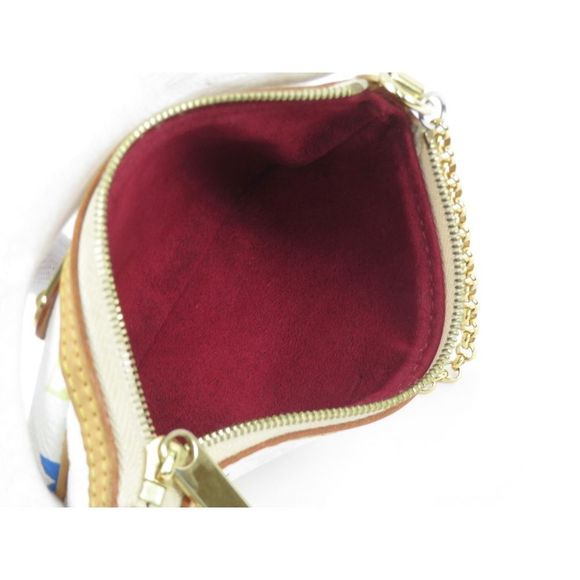 Louis Vuitton Pochette Mila Pouch Chain Bronze White PM Shoulder Bag - Picture 6 of 6